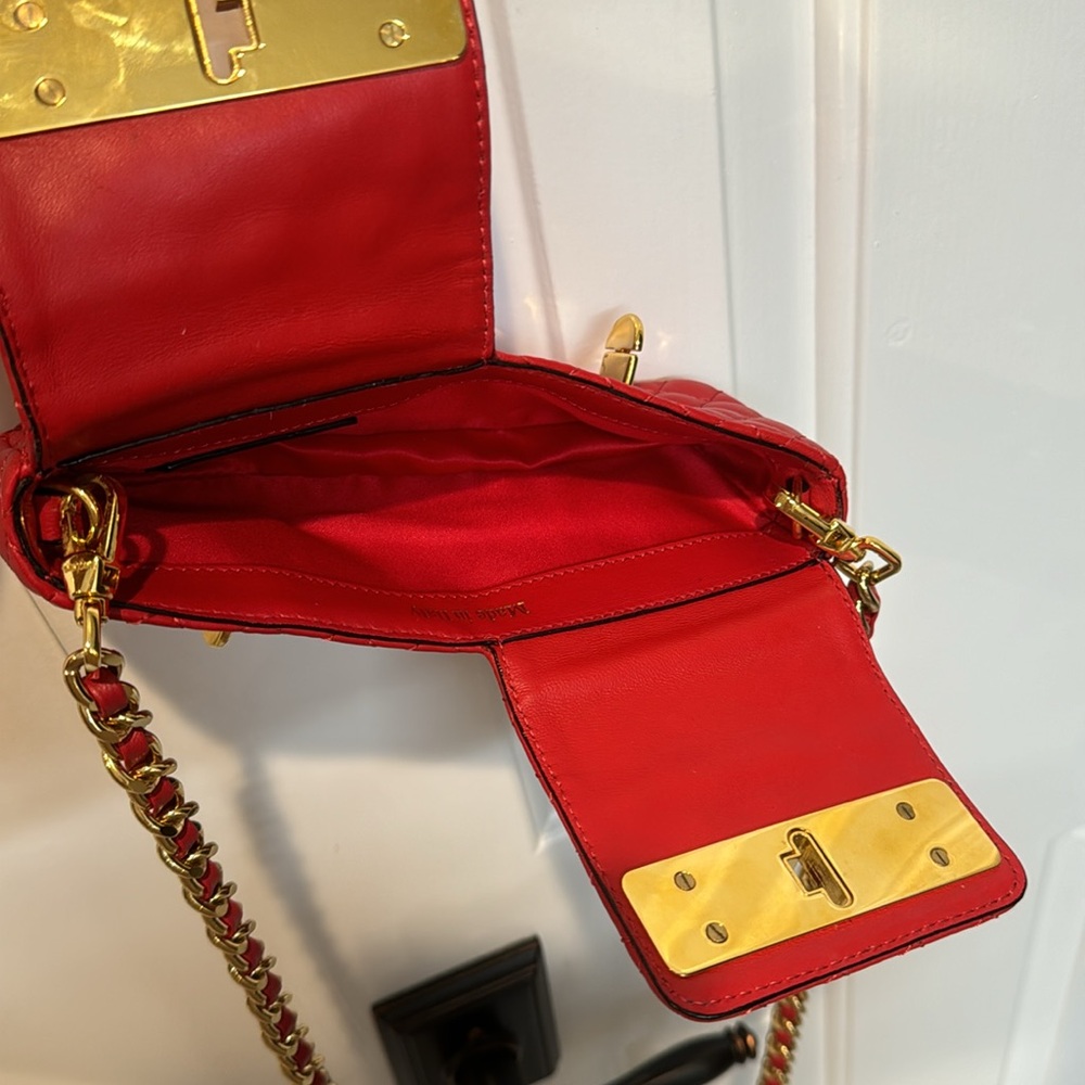 Moschino quilted red crossbody bag - Picture 5 of 7